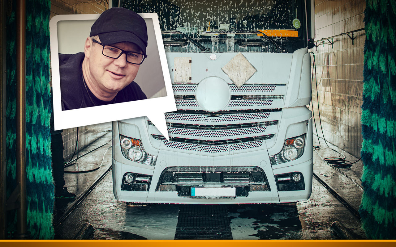 LKW-Waschanlage oder von Hand säubern? Trucker Markus gibt einen Einblick