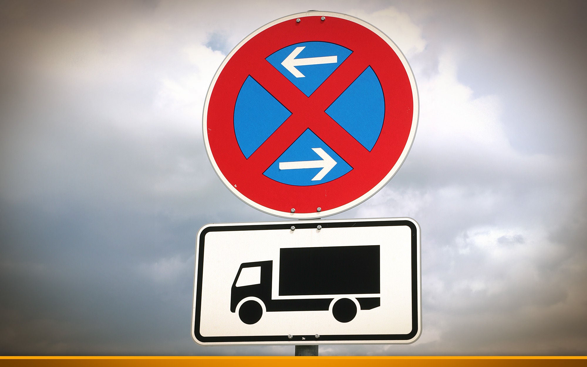 No stopping zone truck