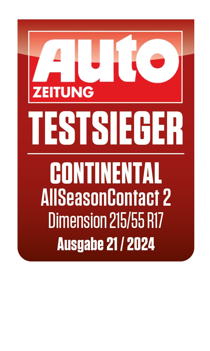 Auto Zeitung Ganzajhresreifentest 2024 Continental AllSeasonContact 2 