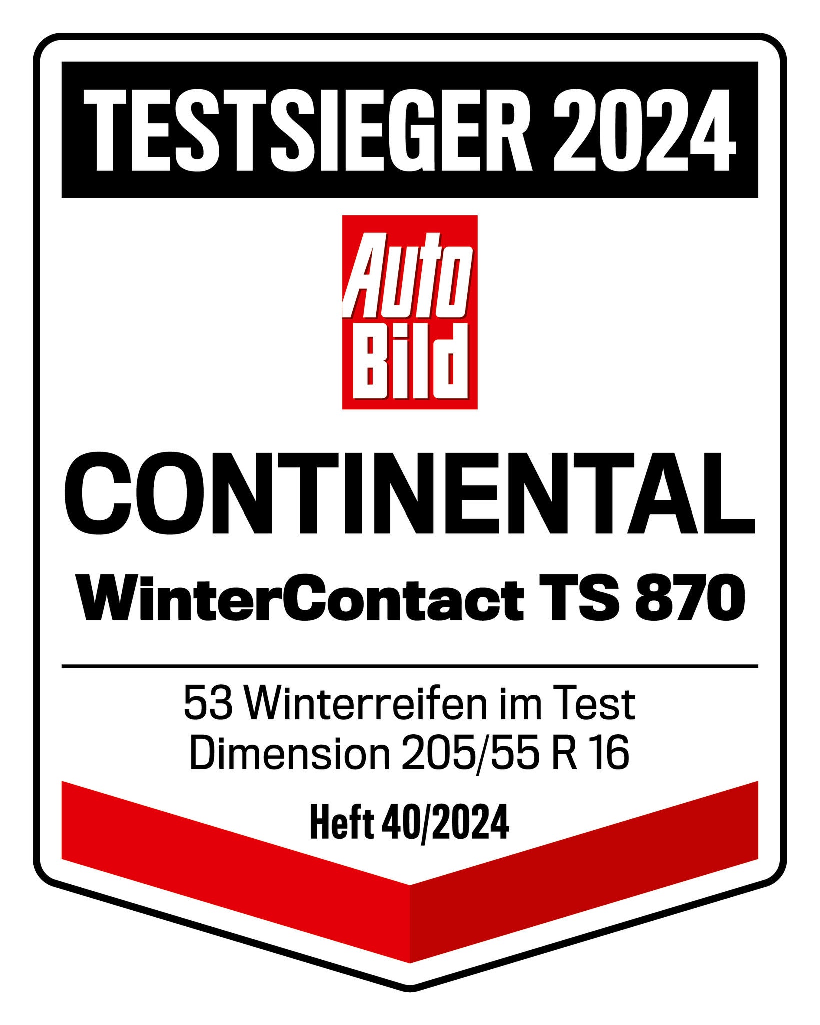 Auto Bild Winterreifentest 2024 Continental WinterContact TS 870