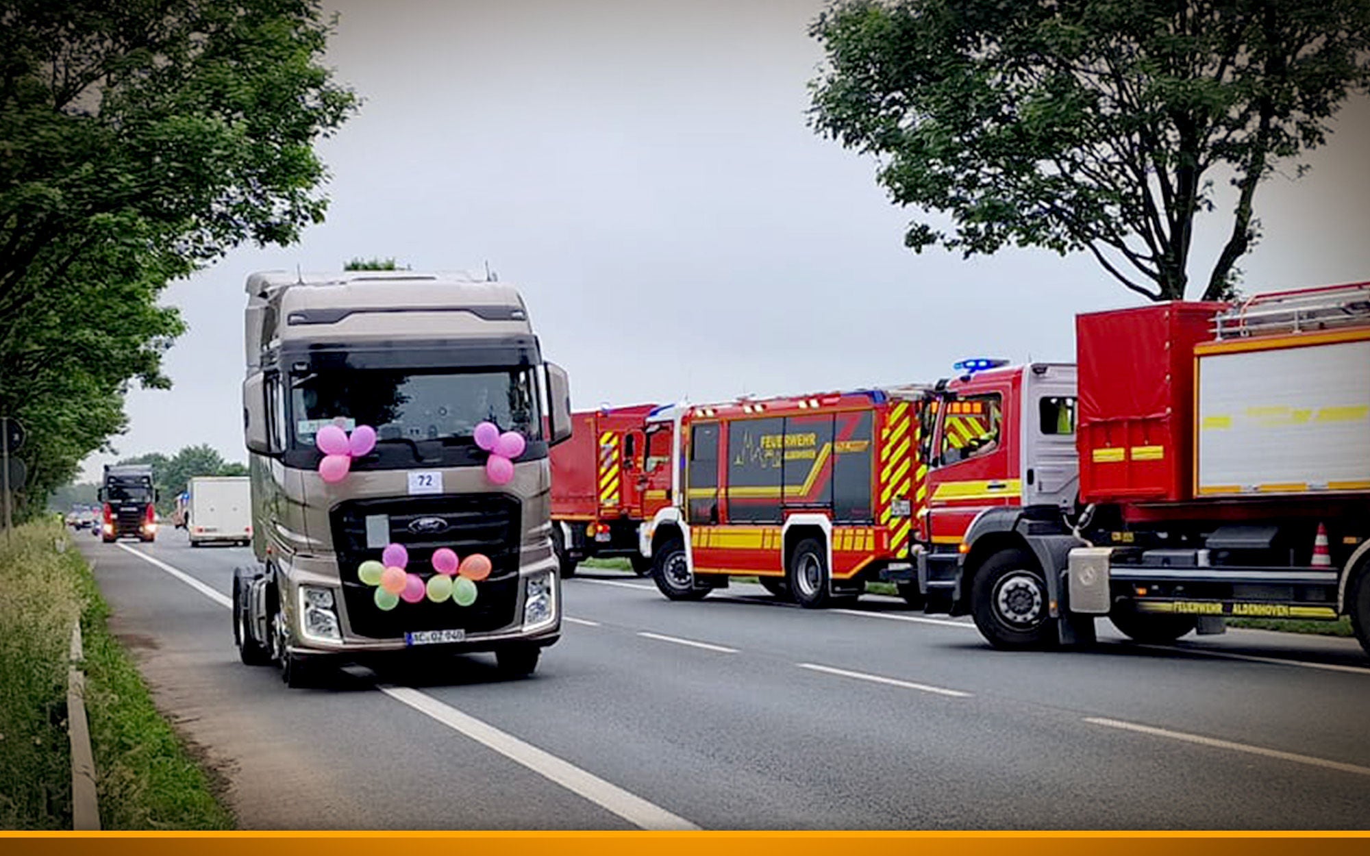 Truck convoy