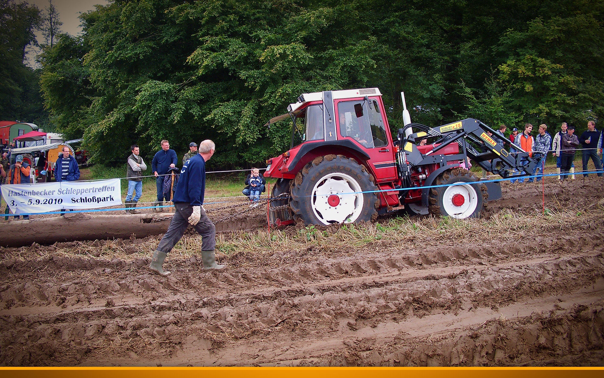 Tractor in a field