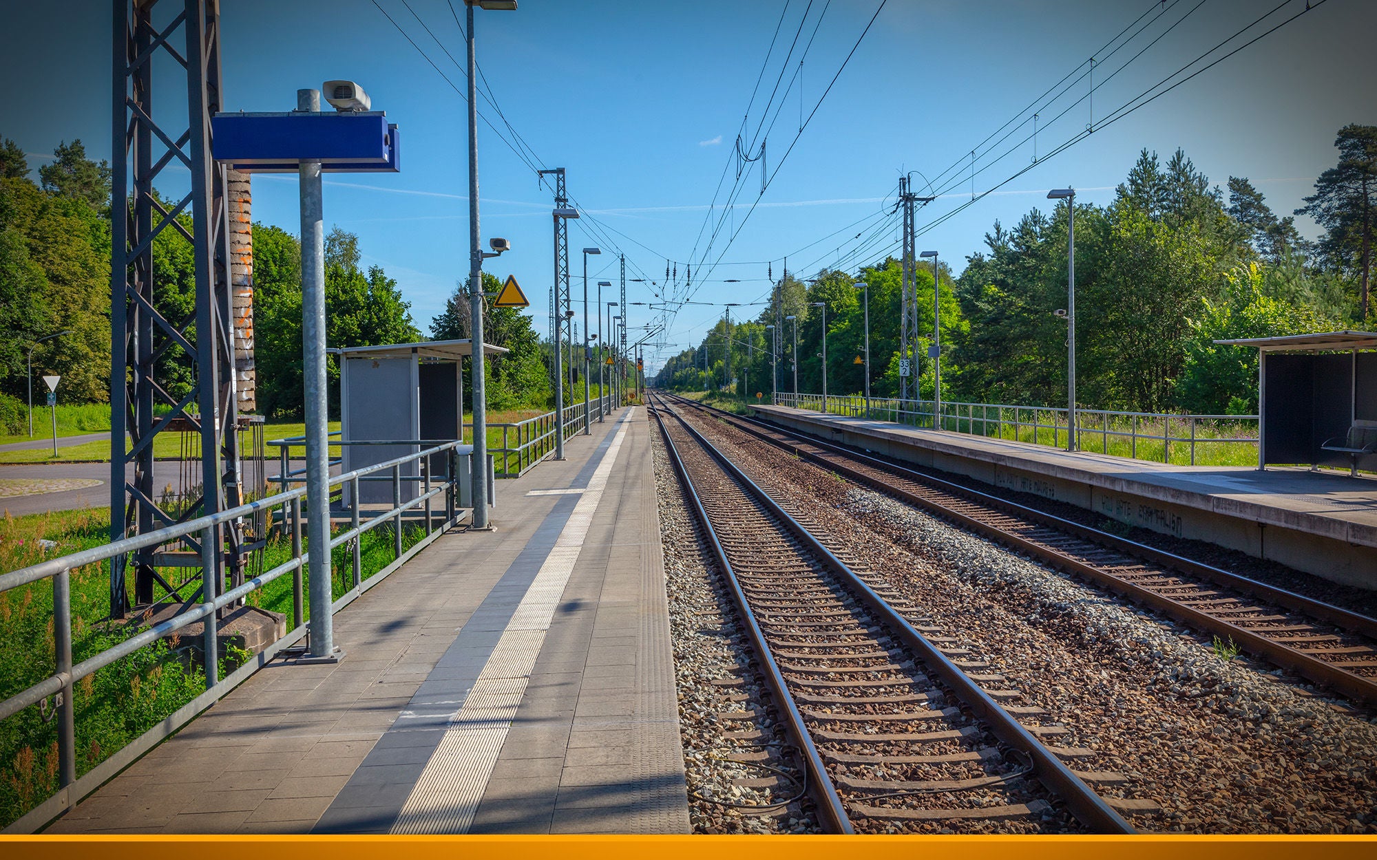 Empty train station