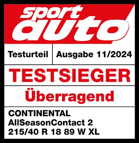 sportauto Ganzjahresreifentest 2024 Continental AllSeasonContact 2