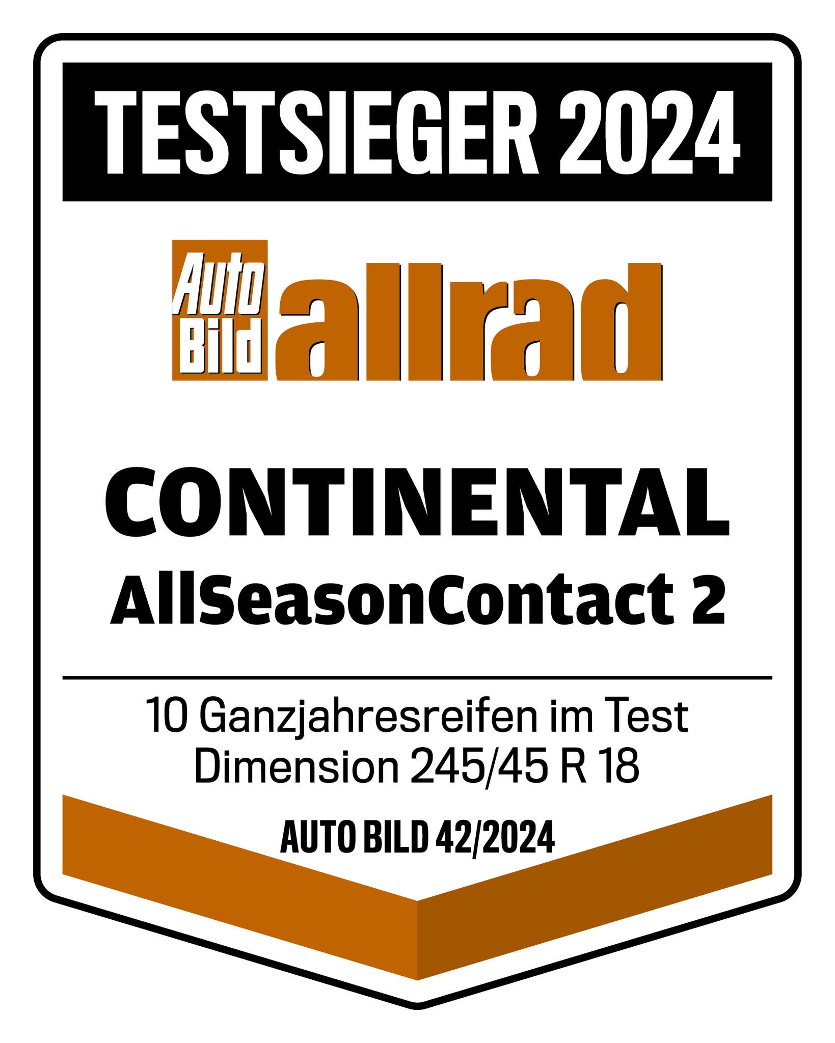 Auto Bild Allrad Ganzjahresreifentest 2024 Continental AllSeasonContact 2