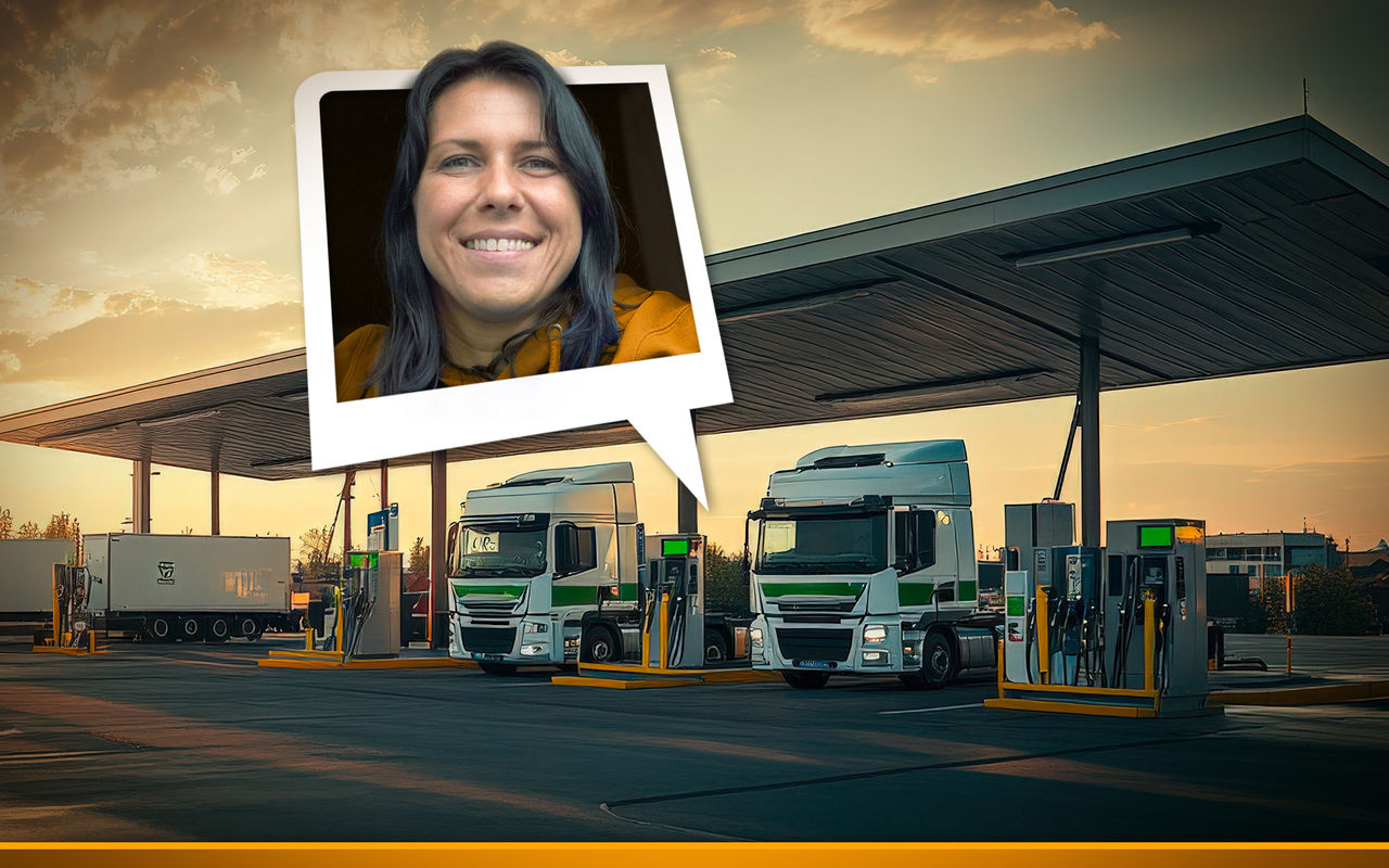 Lkw-Fahrerin Tinkas besondere Tankstelle: „Ich hatte Zeitdruck und hab Petra angerufen“